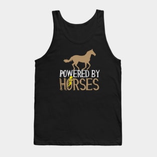 Powered by Horses Horse Rider Tank Top